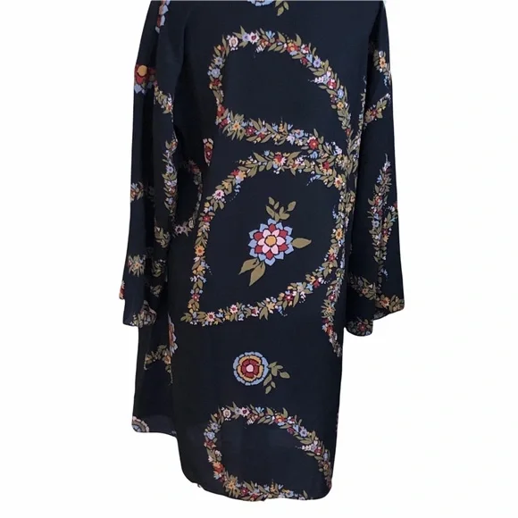 ModCloth Floral Kimono/ Jacket 3/4 Length Sleeve Semi-sheer Lightweight Stylish - Picture 4 of 9